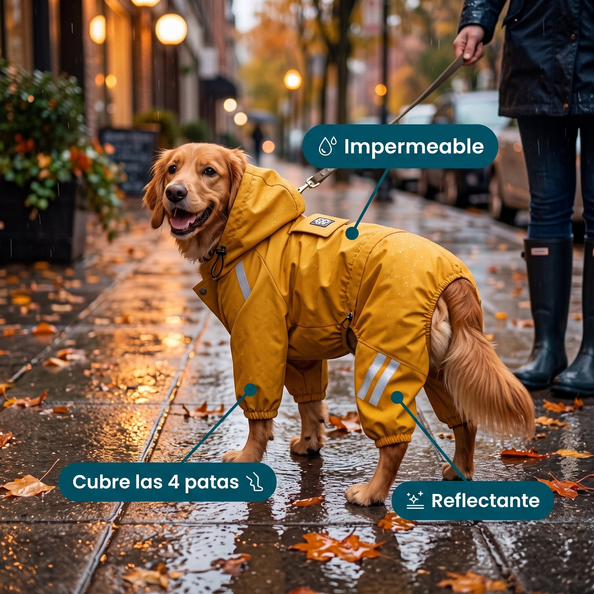 Chubasquero para Perros Impermeable